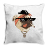 pug life Throw Pillow