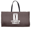 novelty funny humor tee graphic Weekender Totes
