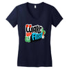 wake up and fight Women's V-Neck T-Shirt