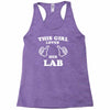 this girl loves her lab Racerback Tank