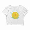 partly cloudy Crop Top