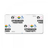 Stronger Together License Plate