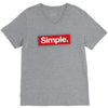 simple red V-Neck Tee
