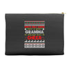 santa only comes once a year gramma is always here to cheer Accessory Pouches
