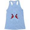 stomach cancer ribbon and rose Racerback Tank