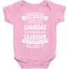 Super Cool Granddad Of A Freaking Awesome Grandson Baby Onesie