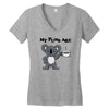 my puns are koala tee Women's V-Neck T-Shirt