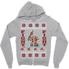 ugly sweater fight christmas t shirts Zipper Hoodie