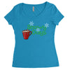 snowy days Women's Triblend Scoop T-shirt