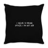 drunk officer Throw Pillow