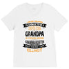 Super Cool Grandpa Of A Freaking Awesome Granddaughter V-Neck Tee