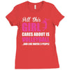 all this girl care about is volleyball Ladies Fitted T-Shirt