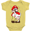 mario licking toad Baby Onesie