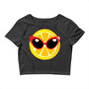 Lemon with Disco Glasses Crop Top