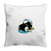 drooly snake slug thing Throw Pillow