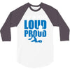 swim mom loud and proud sports athlete athletic 3/4 Sleeve Shirt