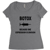 botox expression Women's Triblend Scoop T-shirt