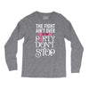 the fight ain't over so the party don't stop black Long Sleeve Shirts