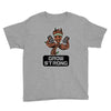 groot grow strong galaxy gym fitness mashup Youth Tee