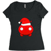 mooncake christmas santa parody Women's Triblend Scoop T-shirt