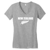 new zealand Women's V-Neck T-Shirt