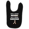 Once a Cancer Patient Now a Cancer Survivor Baby Bibs