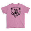 angry bear head Youth Tee