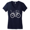 Albert Hofmann LSD Funny Retro Bicycle Day Women's V-Neck T-Shirt