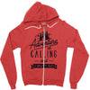adventure calling and i must go woods ex Zipper Hoodie