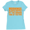 morning always happen at the wrong time of the day! Ladies Fitted T-Shirt