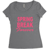 spring break forever Women's Triblend Scoop T-shirt