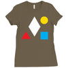 clean bandit shapes geometric Ladies Fitted T-Shirt