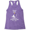 Dad And Son Fishing Partners For Life Racerback Tank