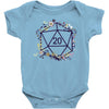 20 Dice Flowers Baby Bodysuit