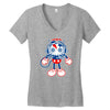 skull bolt Women's V-Neck T-Shirt