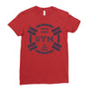 train hard Ladies Fitted T-Shirt