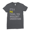 it's a pig thing Ladies Fitted T-Shirt
