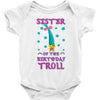 birthday troll sister Baby Bodysuit