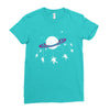 Saturn Swing Ladies Fitted T-Shirt
