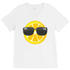Lemon with Glasses V-Neck Tee