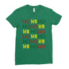 ho ho ho Ladies Fitted T-Shirt
