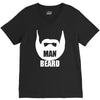 man beard V-Neck Tee