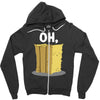 oh hay oh hey girl boy funny pun Zipper Hoodie