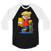 bart simpson 3/4 Sleeve Shirt