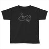 funny rude fingers ideal birthday gift or present Toddler T-shirt