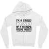 i'm a proud dad of a freaking awesome daughter Zipper Hoodie