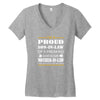 im a proud son in law Women's V-Neck T-Shirt