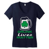 drunk lives matter Women's V-Neck T-Shirt
