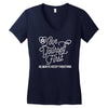 love yourself first always keep fighting Women's V-Neck T-Shirt