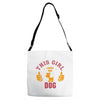 This Girl Loves Her Dog Adjustable Strap Totes